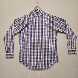 Preswick & Moore Casual Men's Plaid Long Sleeve Dress Shirt Size 15.5-34/35